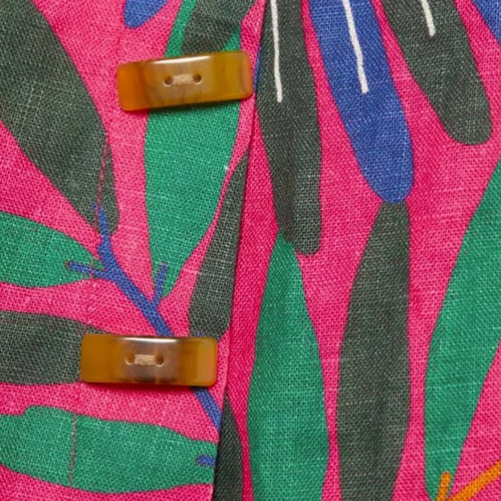 FARM RIO Macaw Side Buttons Mini Dress Multi - Picture 4 of 16